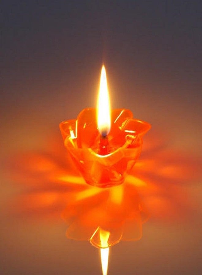 CRAFTAM Transparent Hard Plastic Multicolor Floating Diya for Diwali Decoration and Gifts (Set of 12) - Image 3